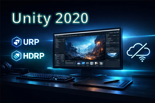 دانلود یونیتی 2020 (بهترین ورژن برای یادگیری ) بدون نیاز به اینترنت بین الملل