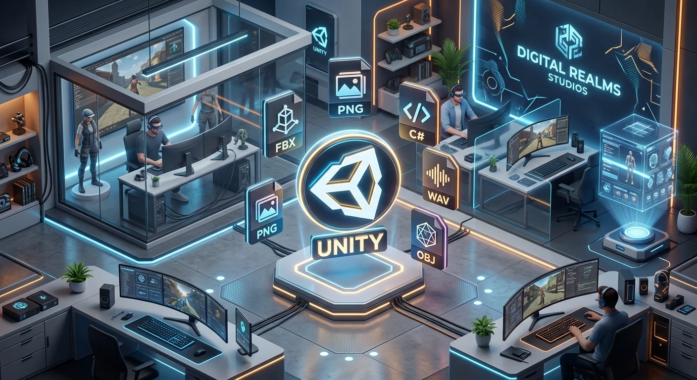 راهنمای جامع فرمت‌های فایل در یونیتی Unity Supported Formats